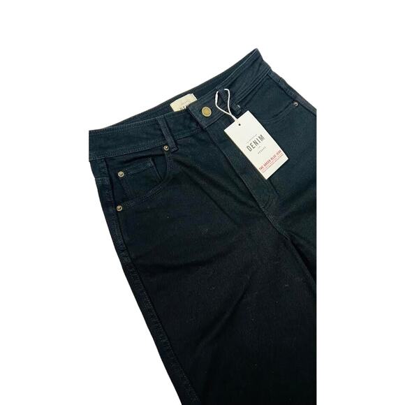 NWT! Sezane Le Crop Denim BLACK/NOIR SIZE-6 - Picture 8 of 11